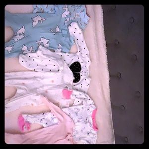 Bundle of 6 Carter’s Footed Onesies